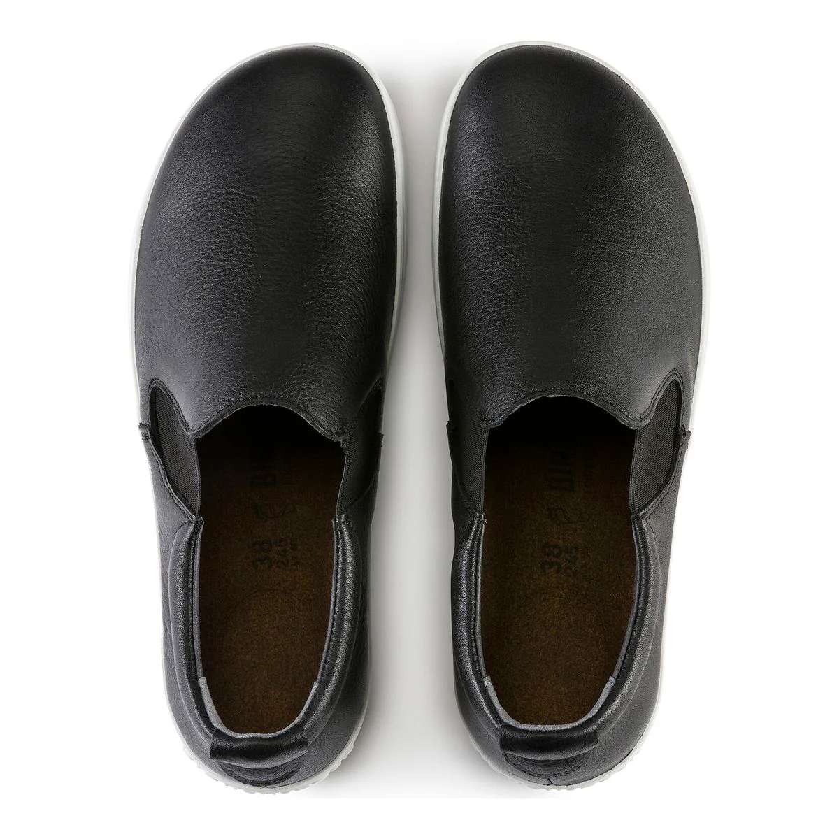 Birkenstock QO400 Leather – Black - Image 3