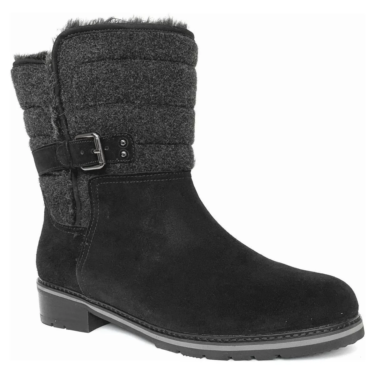 Blondo Valeska Women's Suede Winter Boot in Black