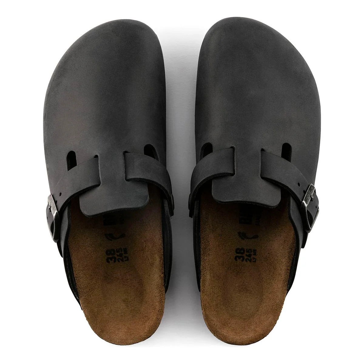 Birkenstock Boston Oiled Leather Clog – Black - Image 3