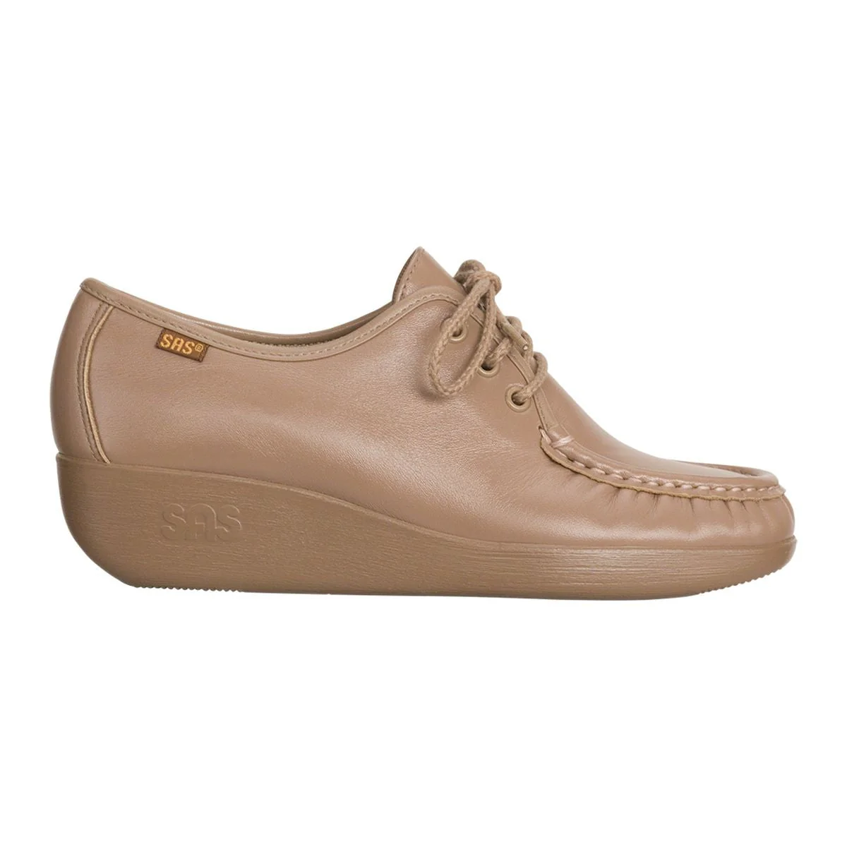 SAS Bounce Women's Lace Up Moc in Mocha - Image 2
