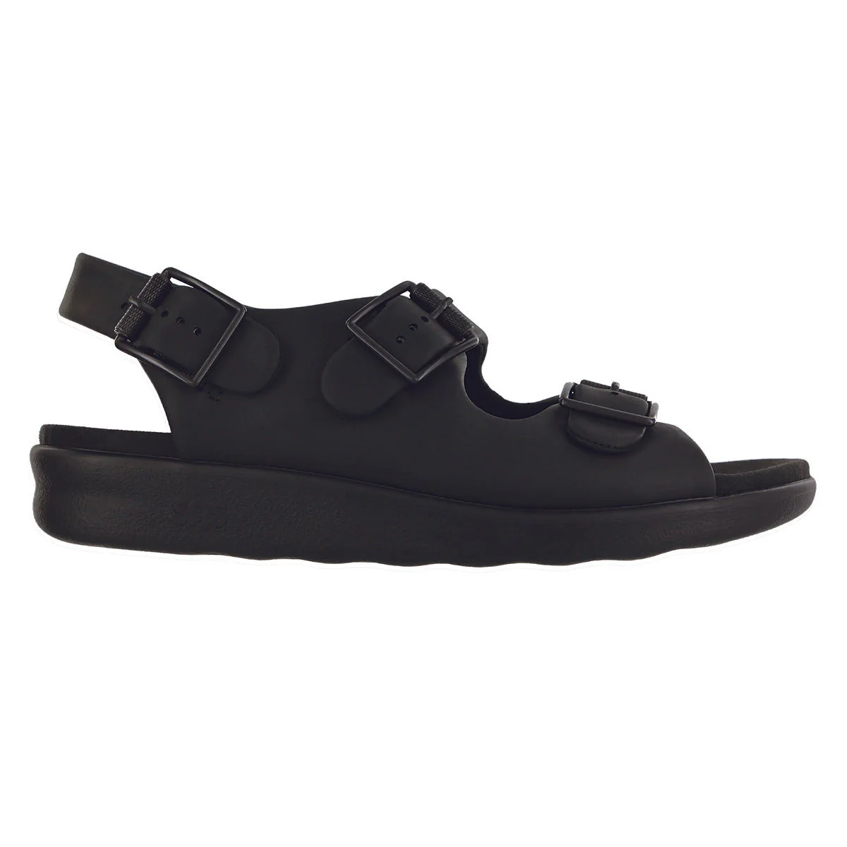 SAS Bravo Women's Heel Strap Sandal in Black - Image 3