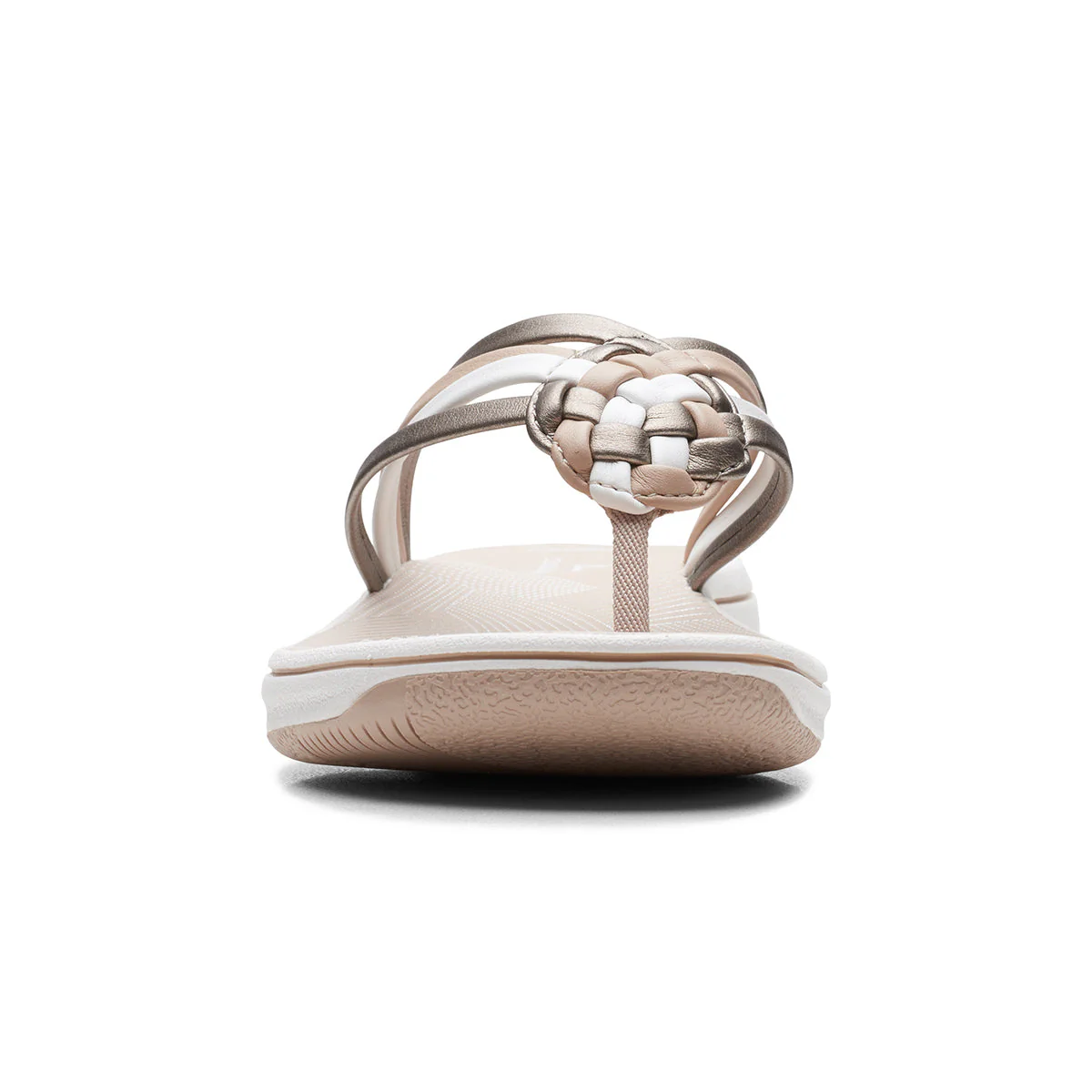 Clarks Breeze Coral Women's Thong Sandals in Coral Metal - Image 2