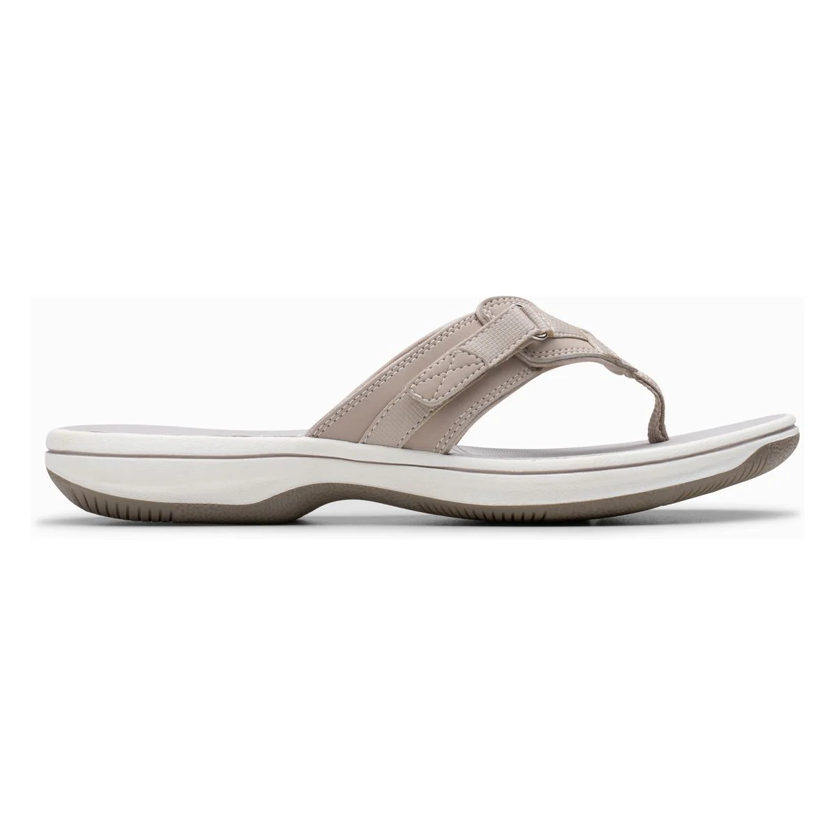 Clarks Breeze Sea Women's Thong Sandals in Light Taupe - Image 2