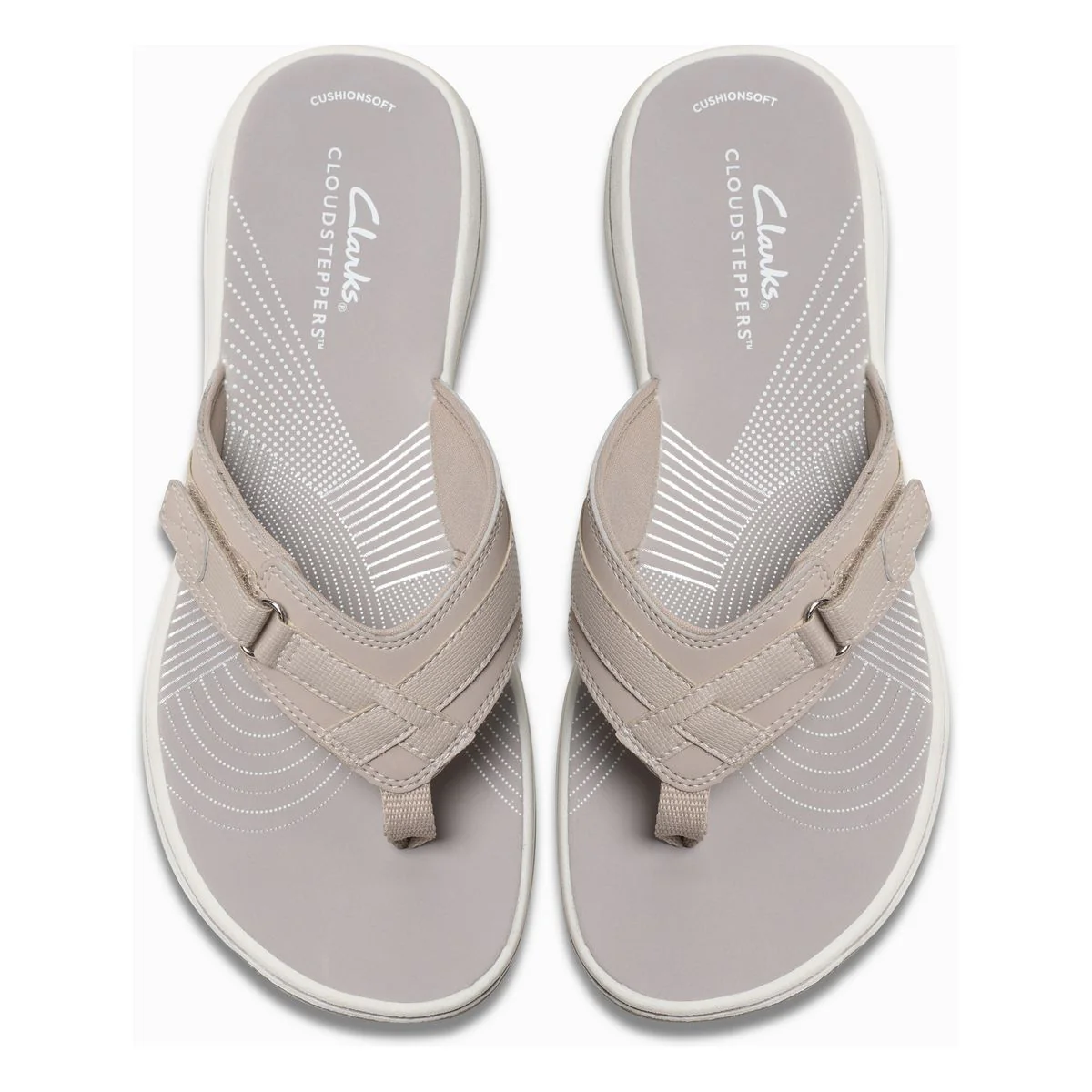Clarks Breeze Sea Women's Thong Sandals in Light Taupe - Image 6