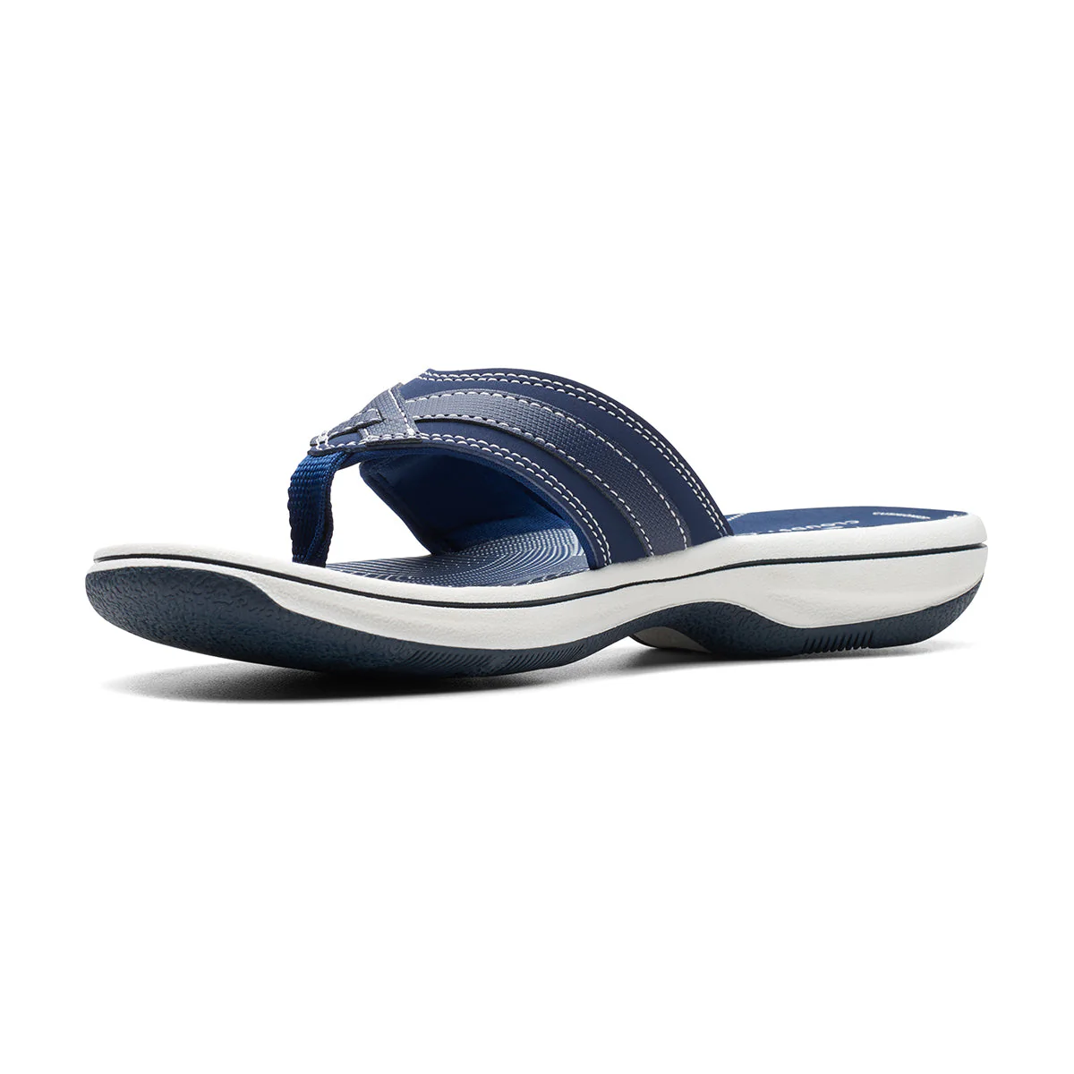 Clarks Breeze Sea Women's Thong Sandals in Navy - Image 3