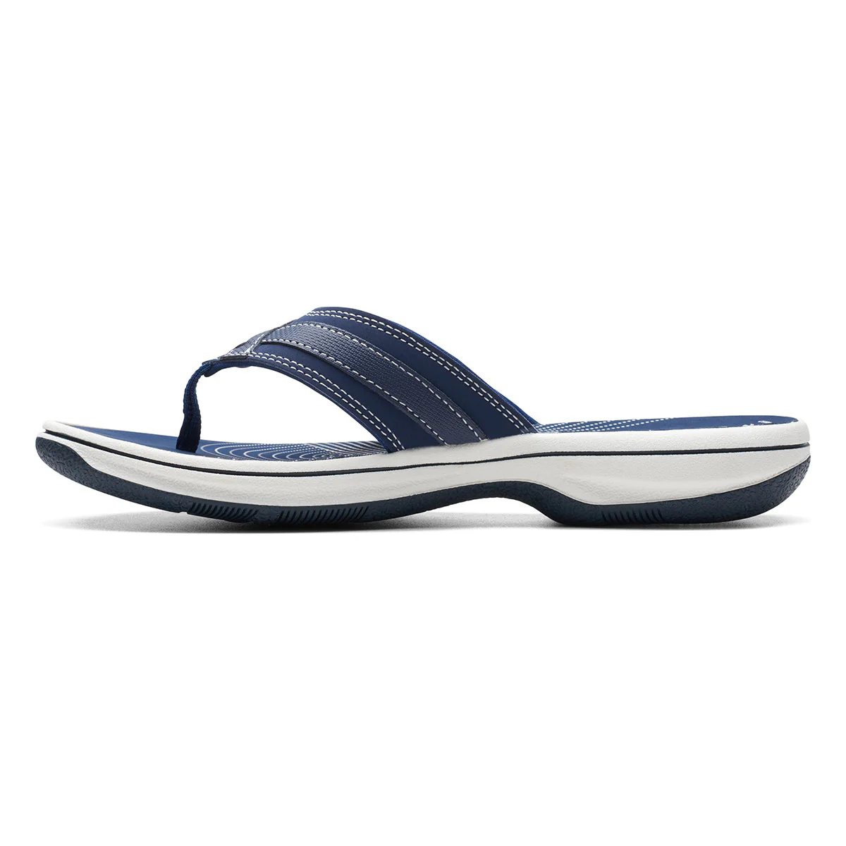 Clarks Breeze Sea Women's Thong Sandals in Navy - Image 4