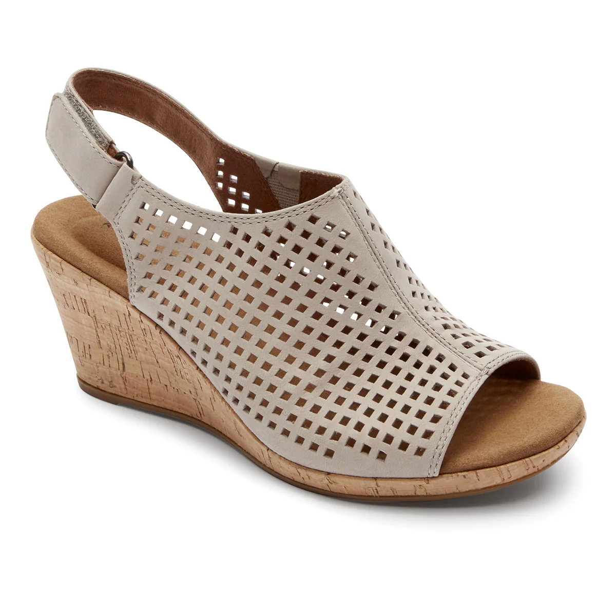 Rockport Briah Perforated Sling Wedge Sandals