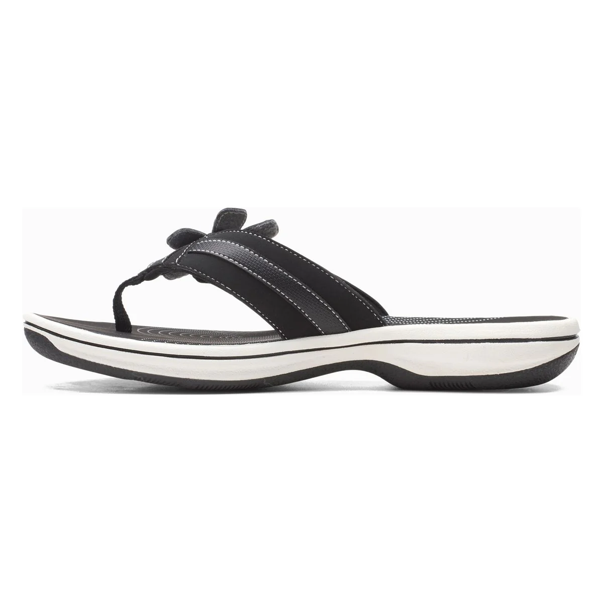 Brinkley Flora Women's Thong Sandals in Black - Image 2