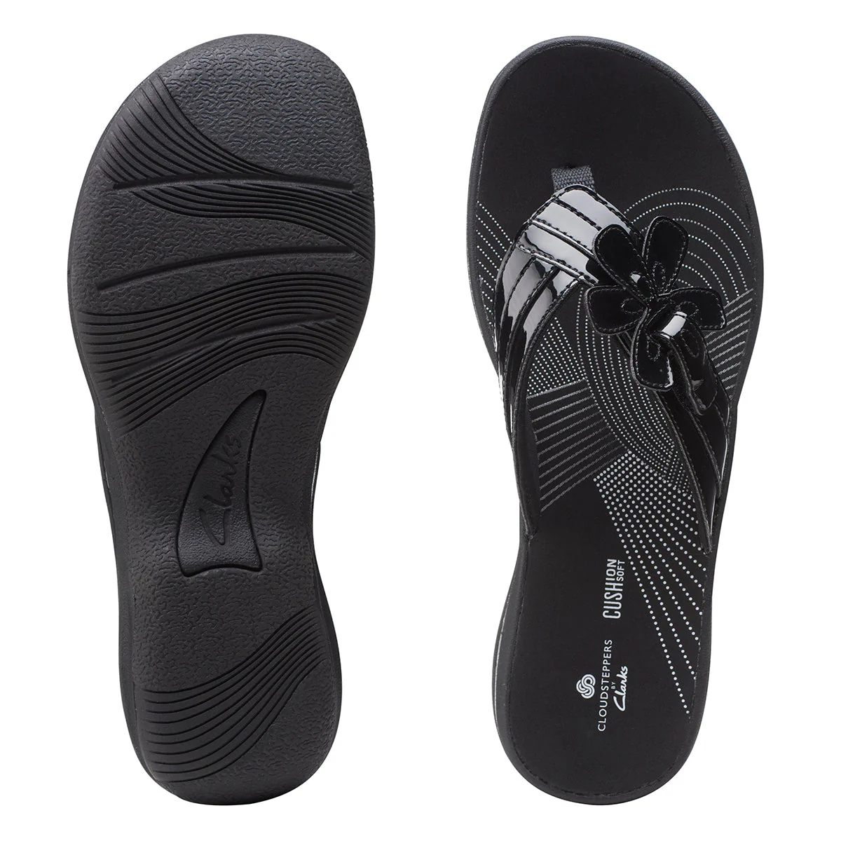 Brinkley Flora Women's Thong Sandals in Patent - Image 6