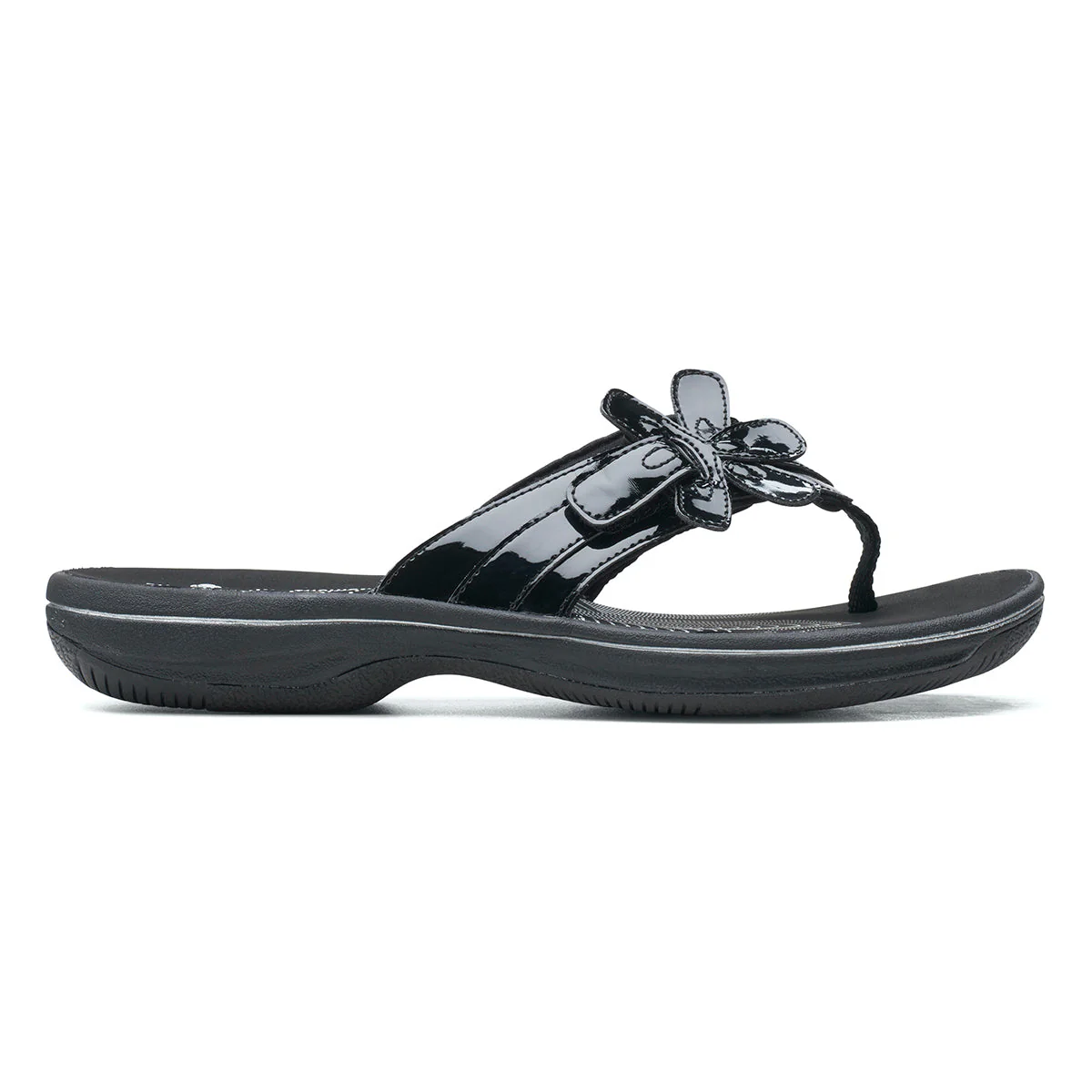 Brinkley Flora Women's Thong Sandals in Patent - Image 7