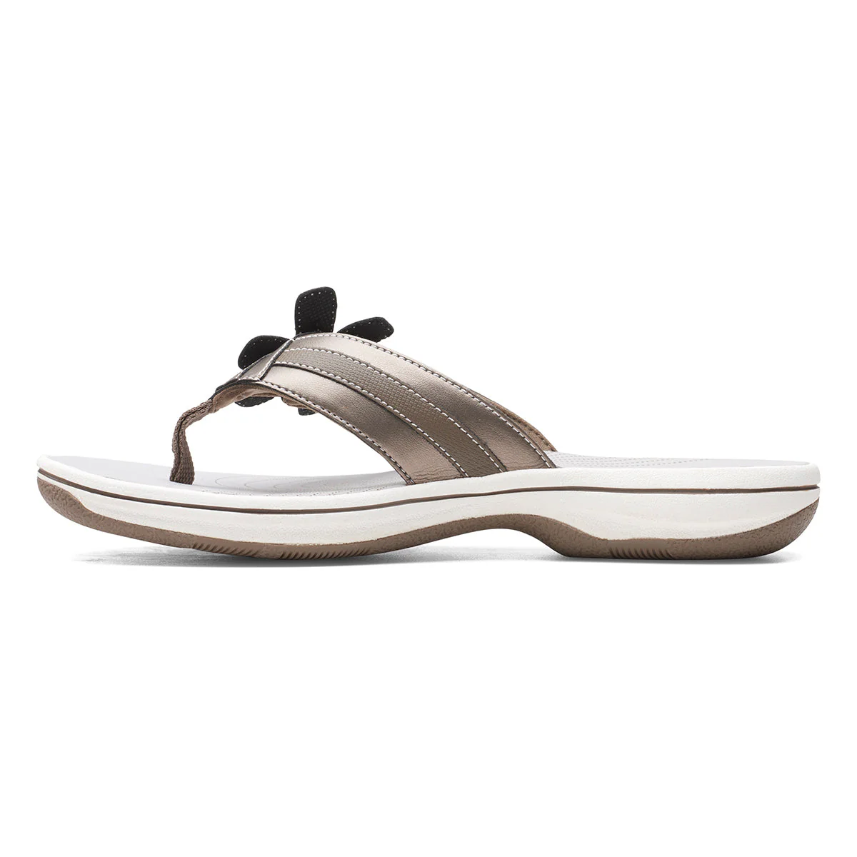 Brinkley Flora Women's Thong Sandals in Pewter - Image 4