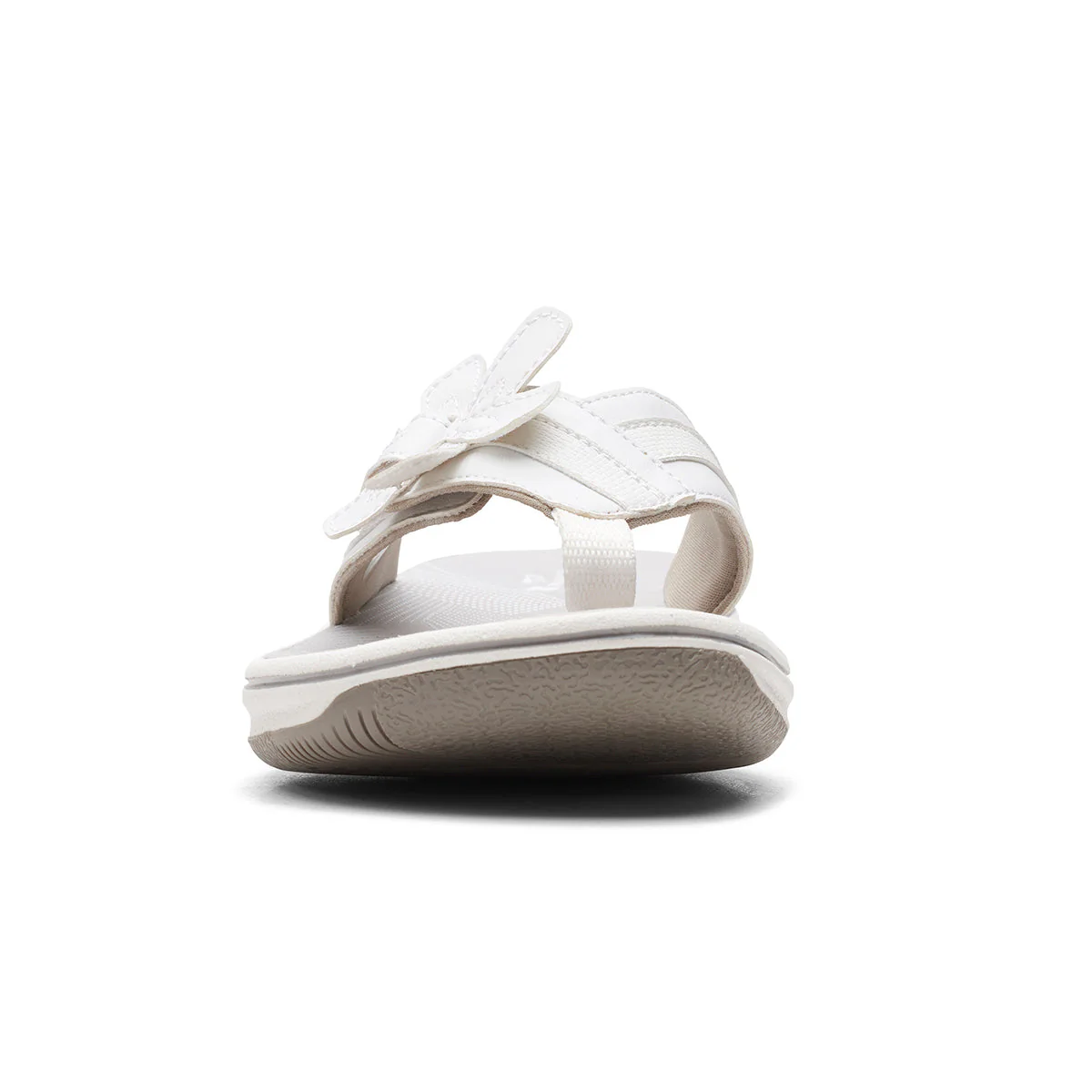 Brinkley Flora Women's Thong Sandals in White - Image 2