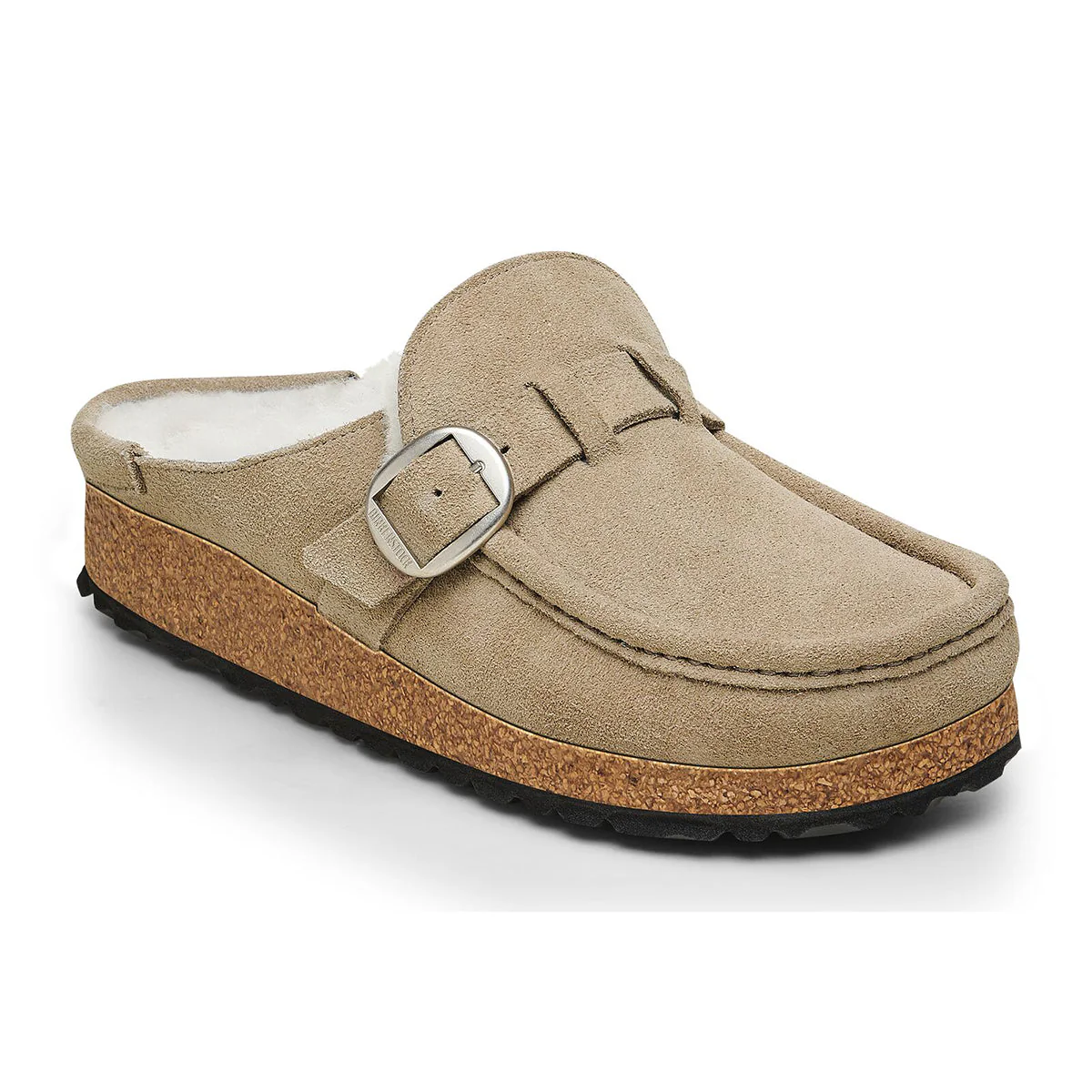 Birkenstock Buckley Shearling Clog – Taupe