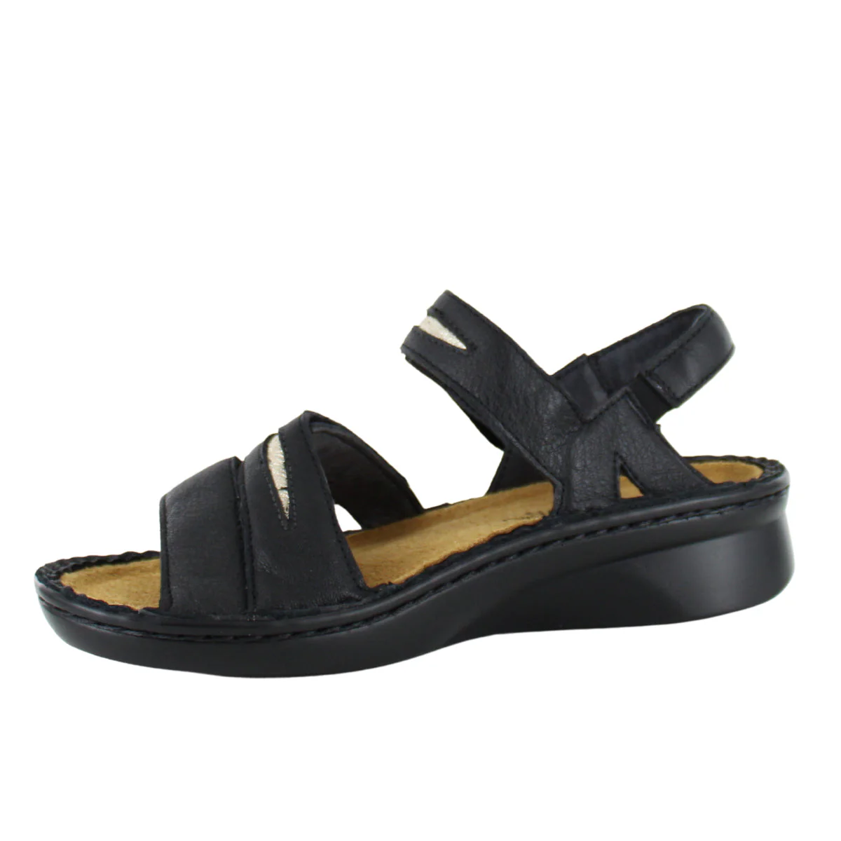 Naot Cadence 3-Strap Sandal in Black - Image 3
