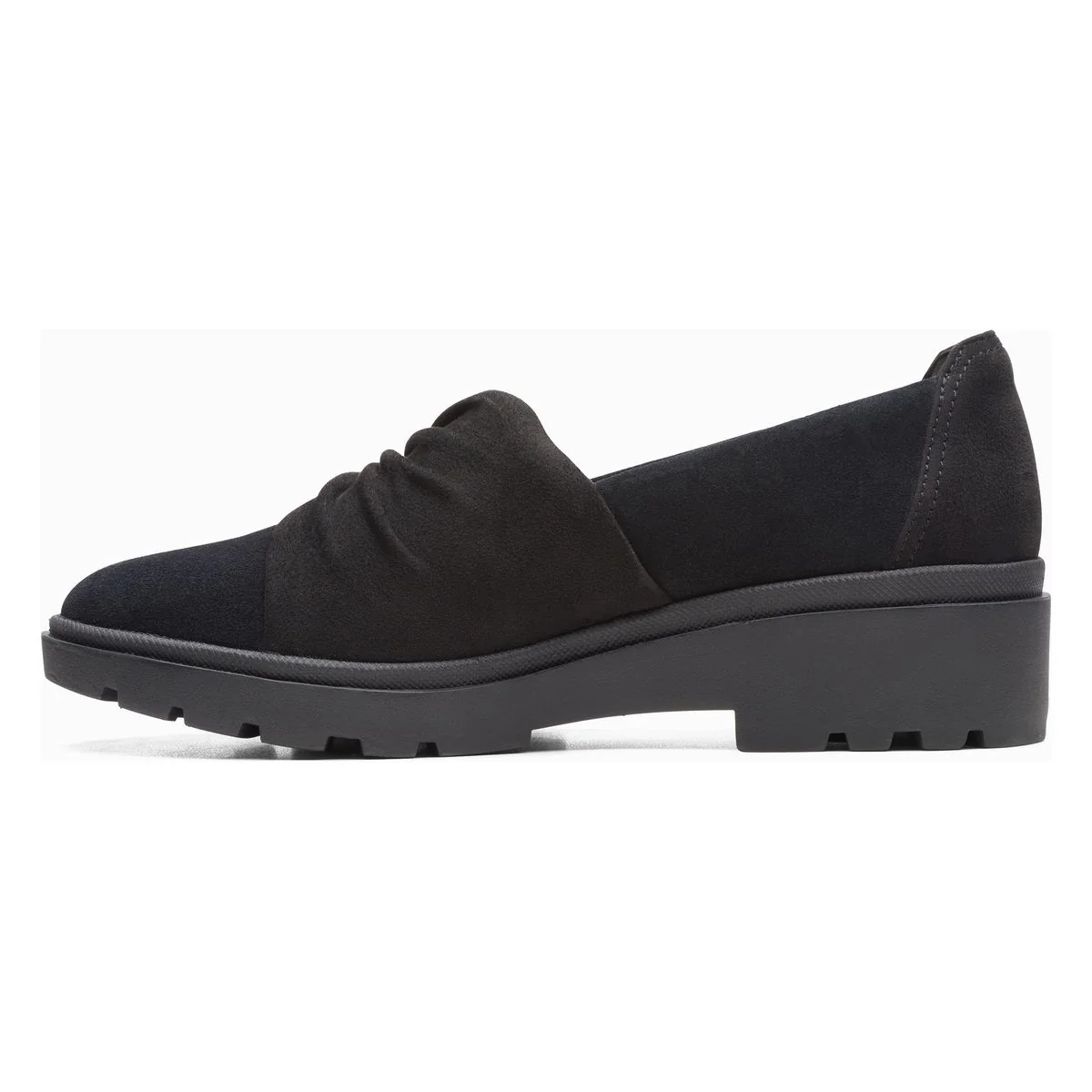 Clarks Calla Style Slip On Women's Loafer in Black - Image 3