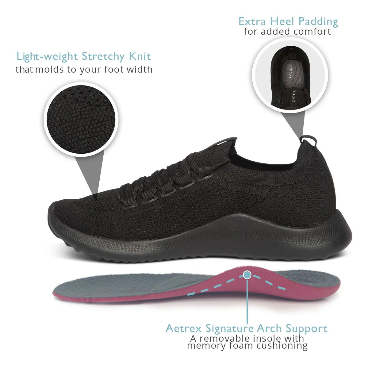 Carly Women's Arch Support Sneakers - Image 6