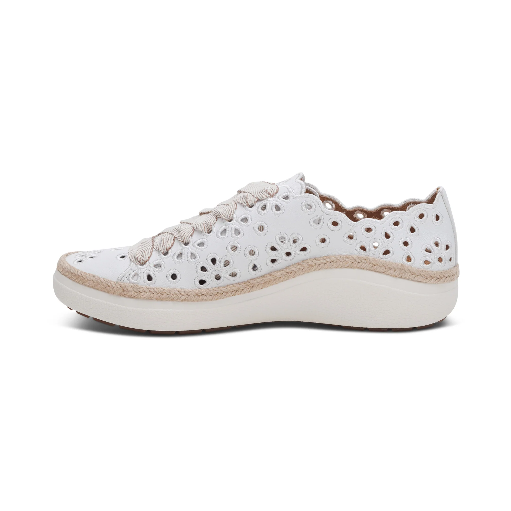 Aetrex Charlotte Women's Sneaker in White - Image 6