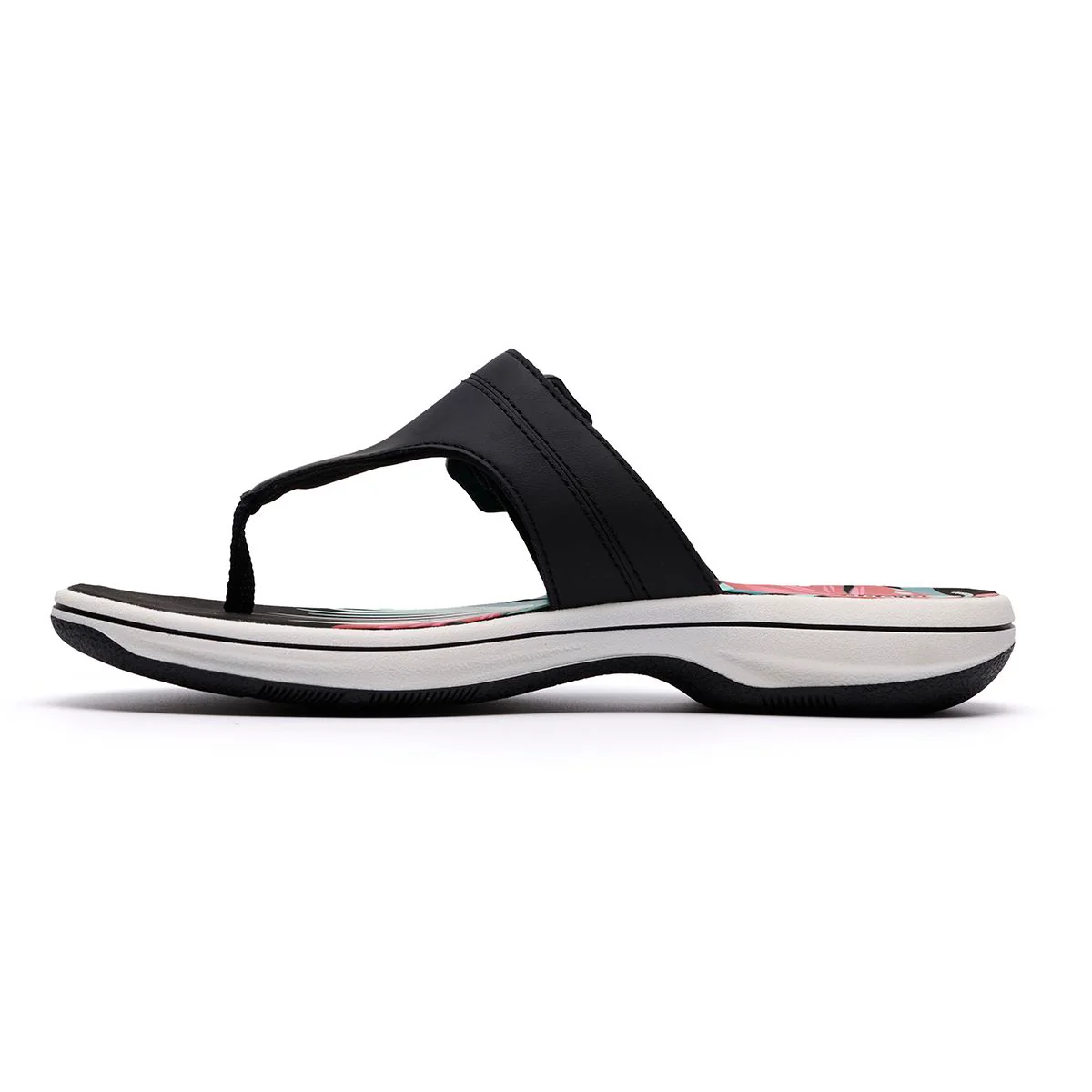 Clarks Breeze Cove Women's Thong Sandals in Black - Image 5