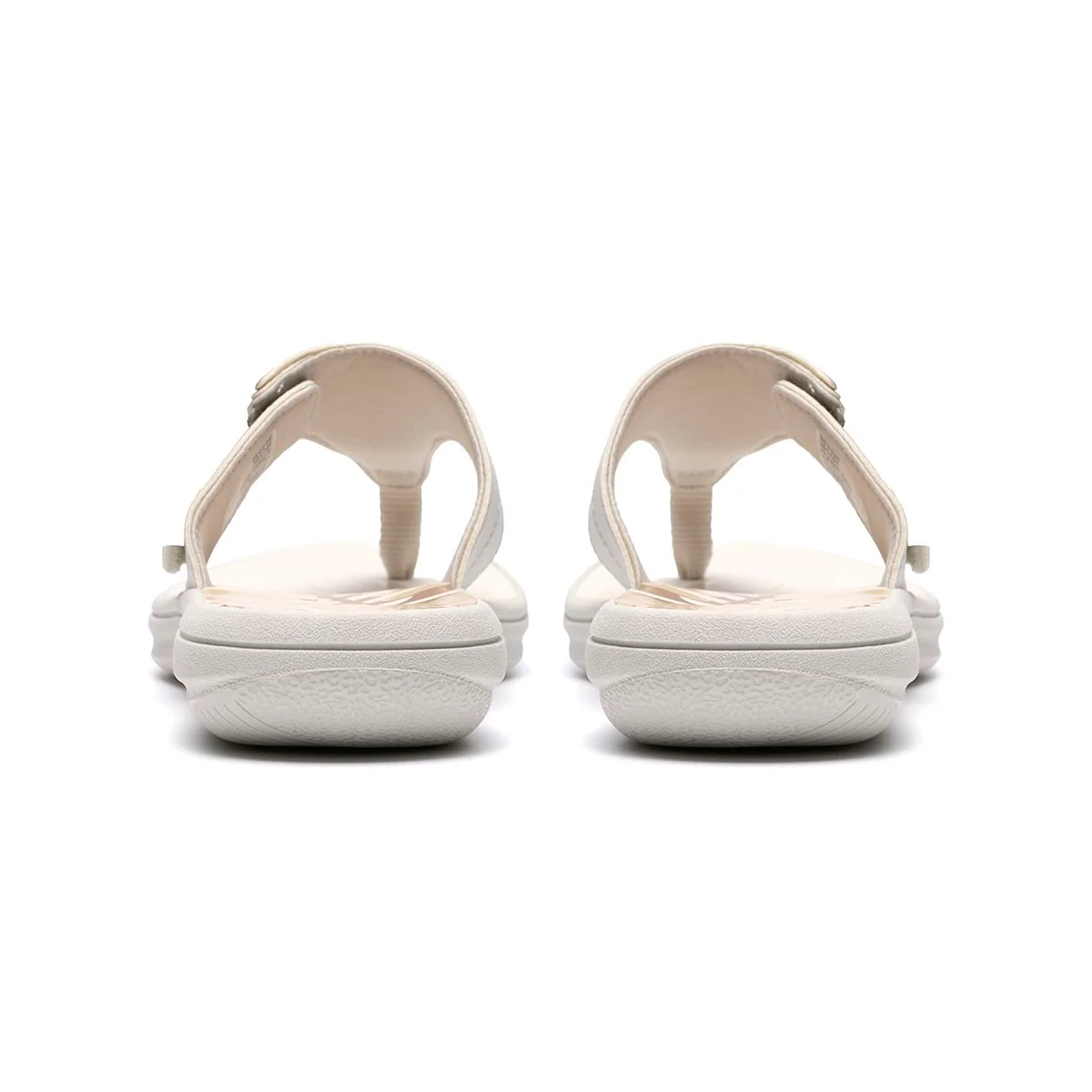 Clarks Breeze Cove Women's Thong Sandals in Off White - Image 2
