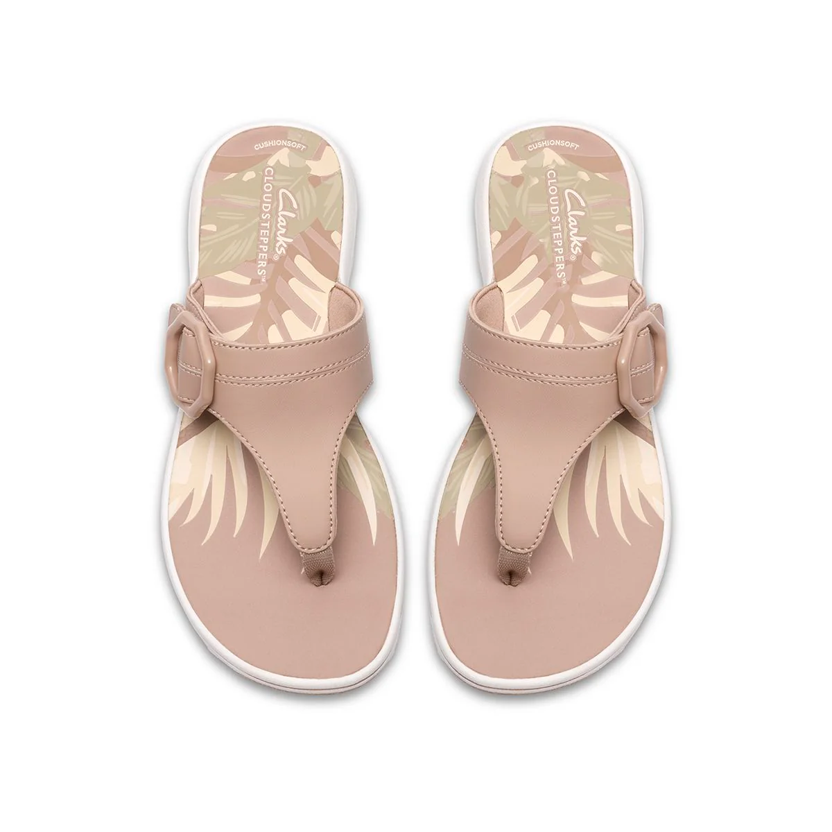 Clarks Breeze Cove Women's Thong Sandals in Sand - Image 3