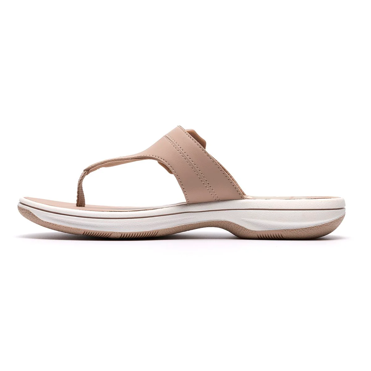 Clarks Breeze Cove Women's Thong Sandals in Sand - Image 5