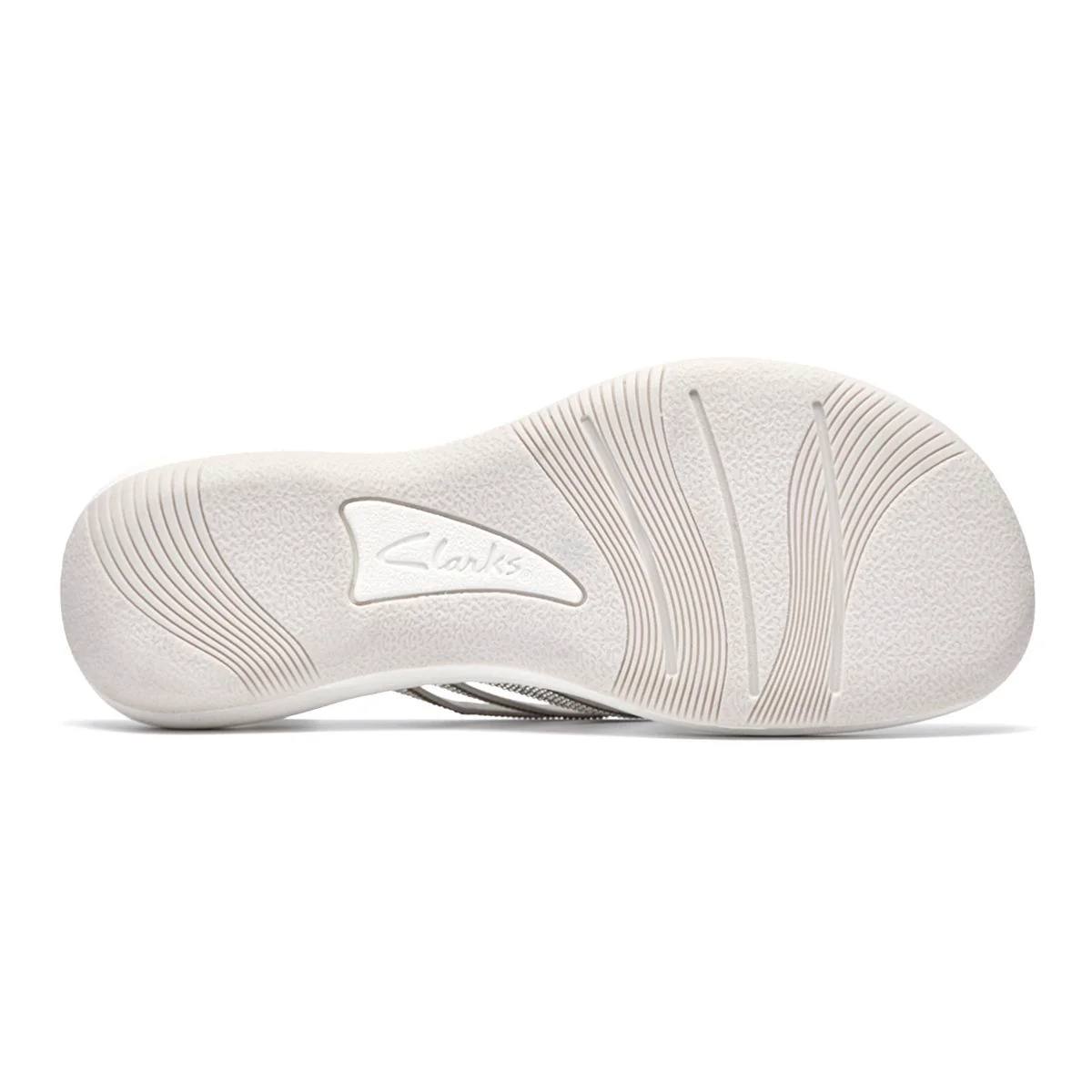 Clarks Breeze Gem Women's Thong Sandals in Silver - Image 6