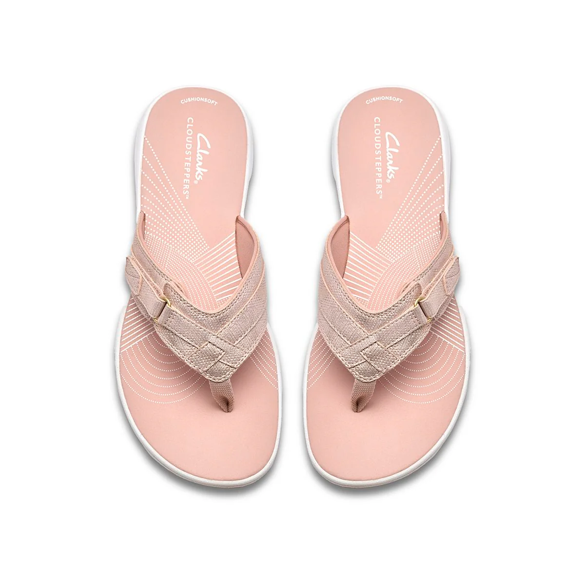 Clarks Breeze Sea Women's Thong Sandals in Dusty Rose - Image 3