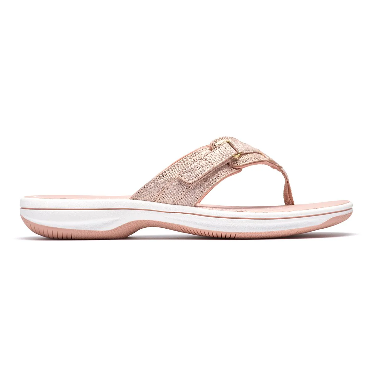 Clarks Breeze Sea Women's Thong Sandals in Dusty Rose - Image 4