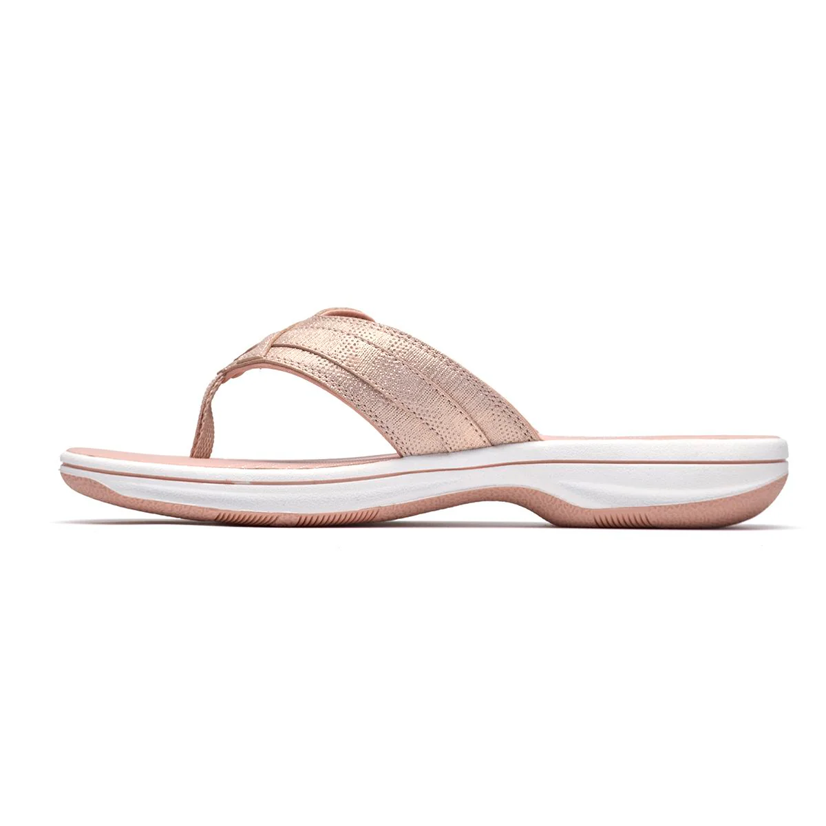 Clarks Breeze Sea Women's Thong Sandals in Dusty Rose - Image 5