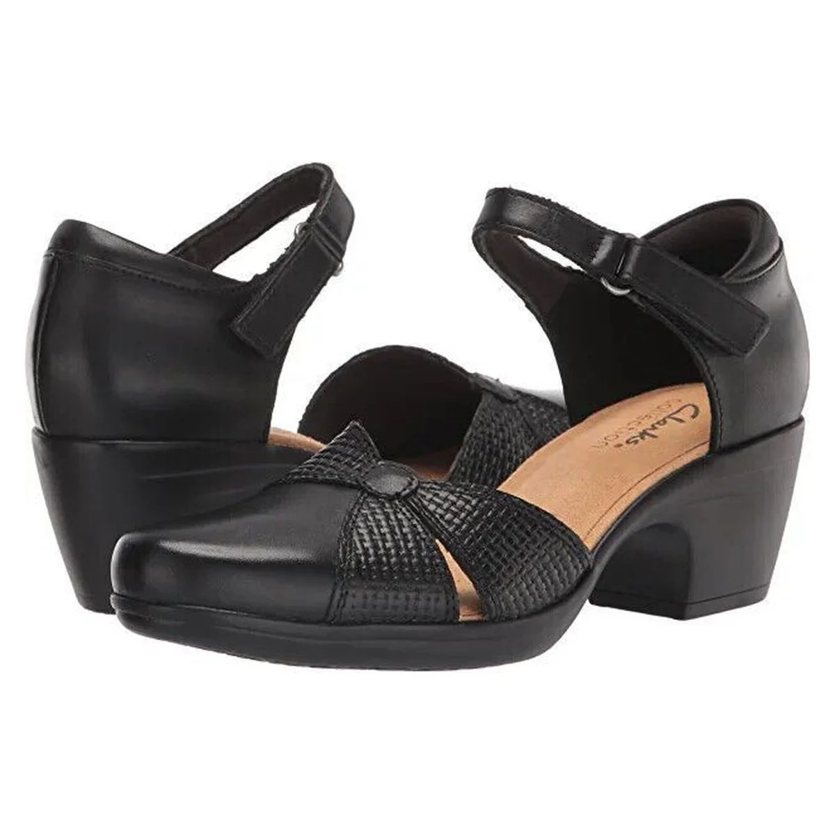 Clarks Emily Rae Leather Pump in Black - Image 5