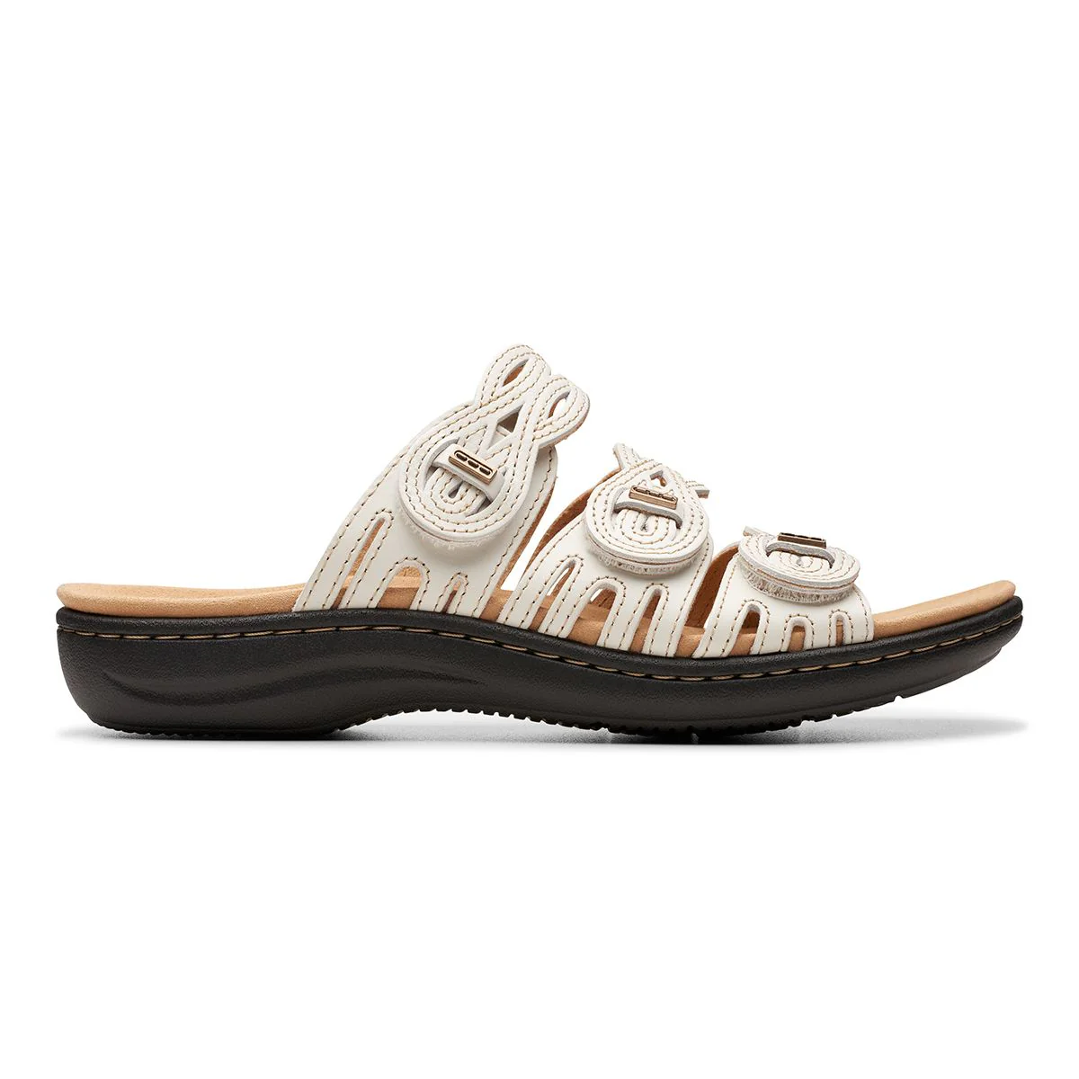 Clarks Laurieann Ruby Women's Flat Sandals in Off White - Image 2