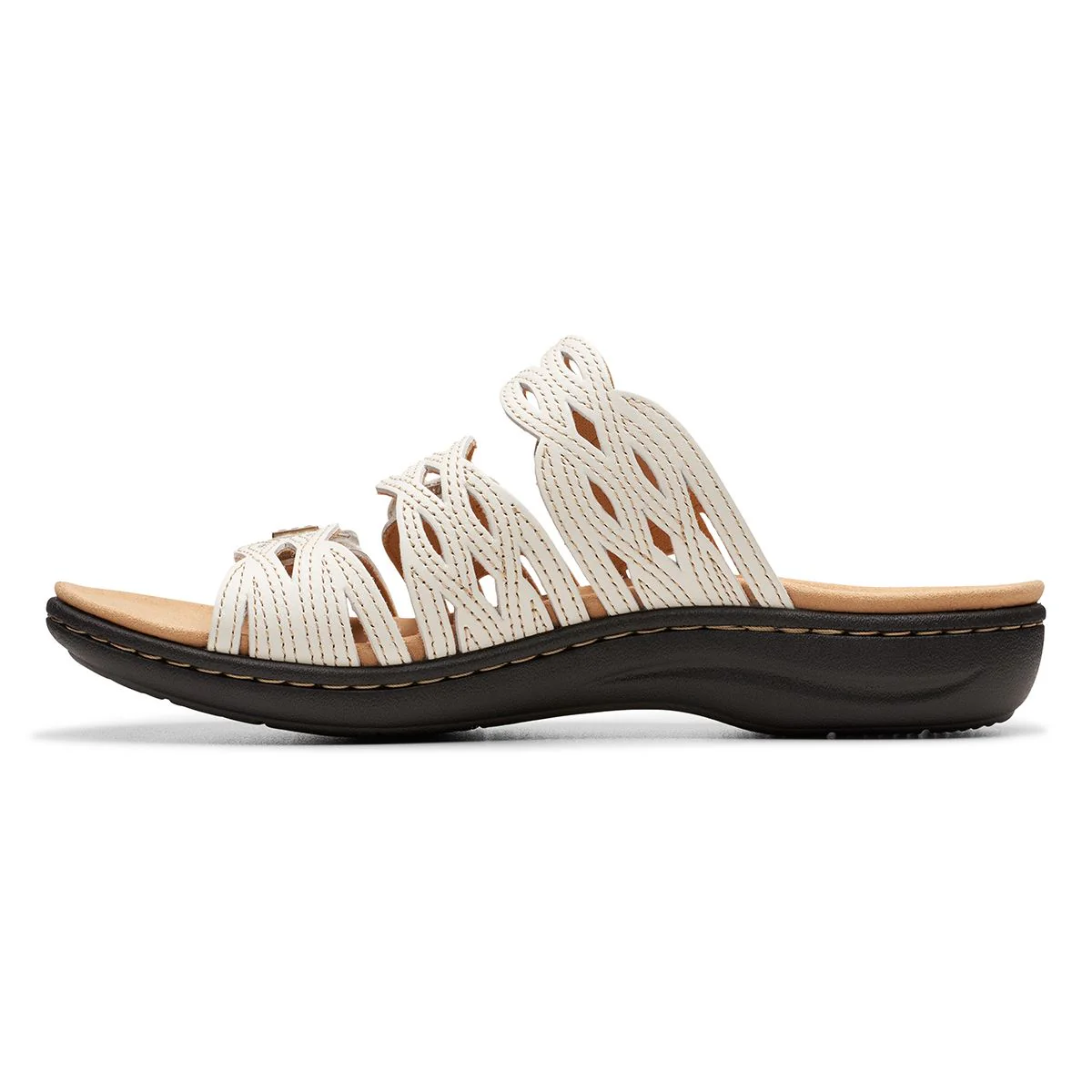 Clarks Laurieann Ruby Women's Flat Sandals in Off White - Image 3