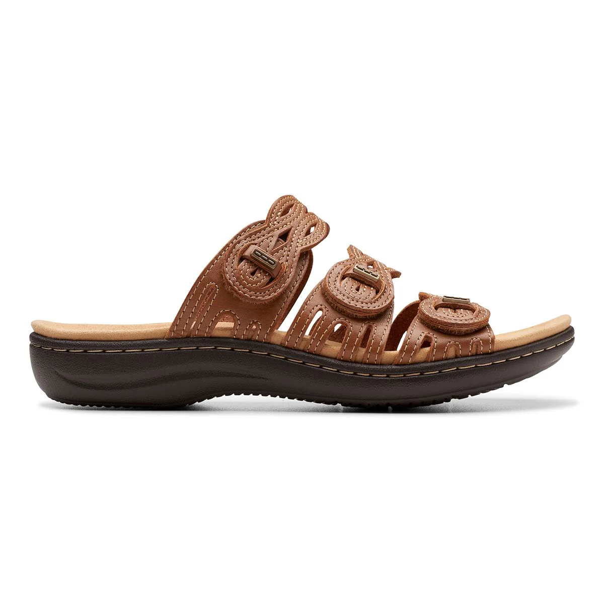Clarks Laurieann Ruby Women's Flat Sandals in Tan - Image 2
