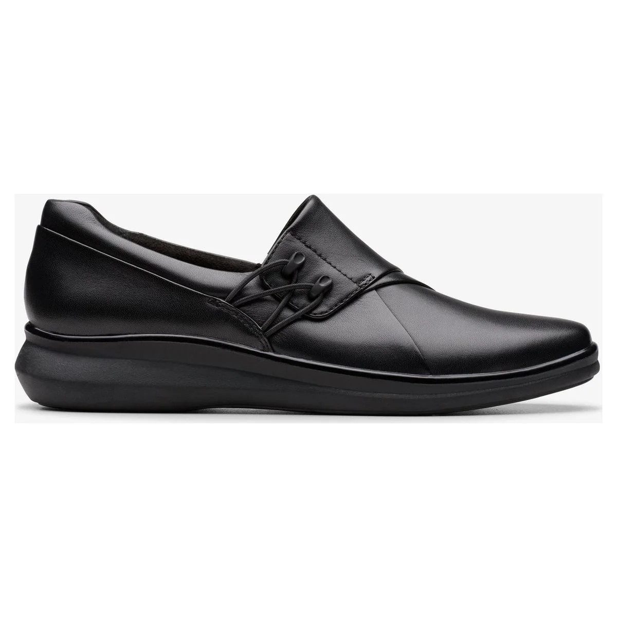 Clarks Lynell Slip Women's Slip Ons in Black - Image 2
