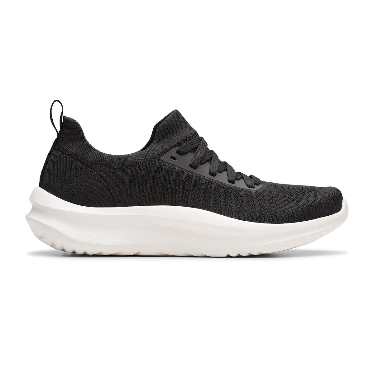 Clarks Solevana Lace Women's Sneaker in Black - Image 4