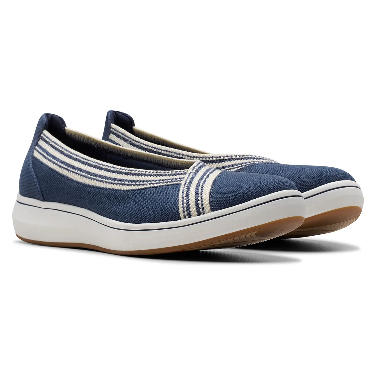 Clarks Women's Breezesky Air Slip On Shoes in Navy - Image 5