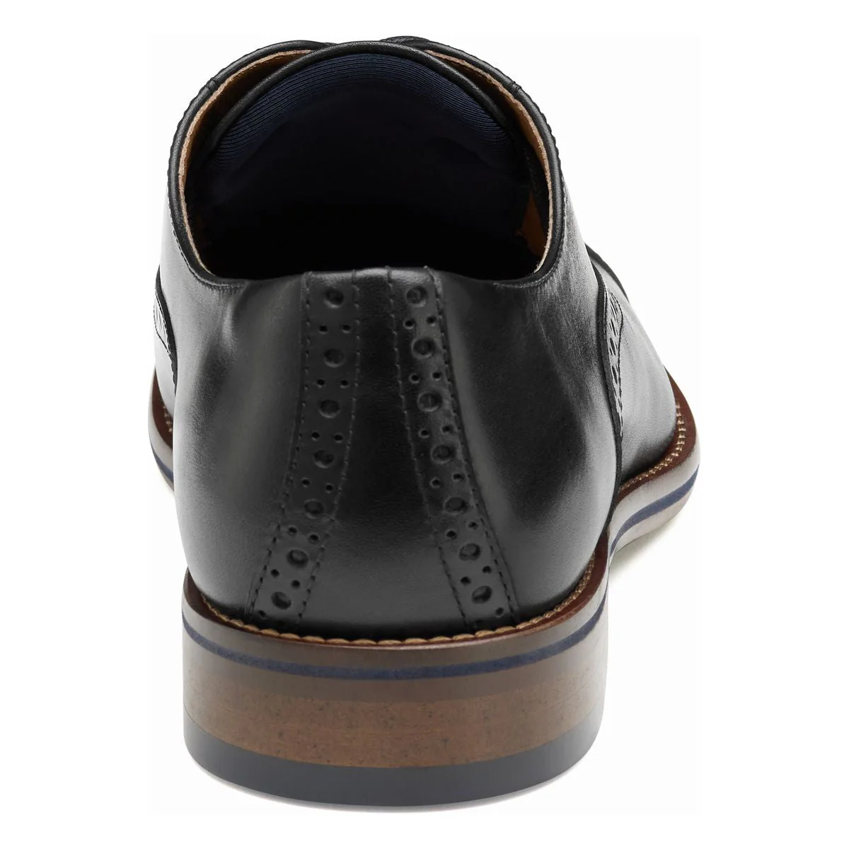 Johnston & Murphy Conard 2.0 Cap-Toe Men's Dress Shoe in Black - Image 3
