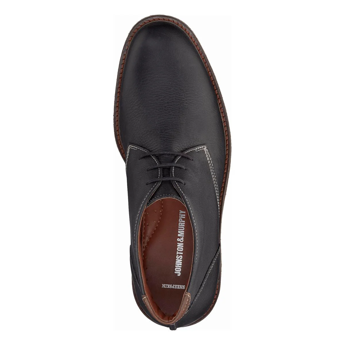 Johnston & Murphy Men's Copeland Chukka Boot in Black - Image 2