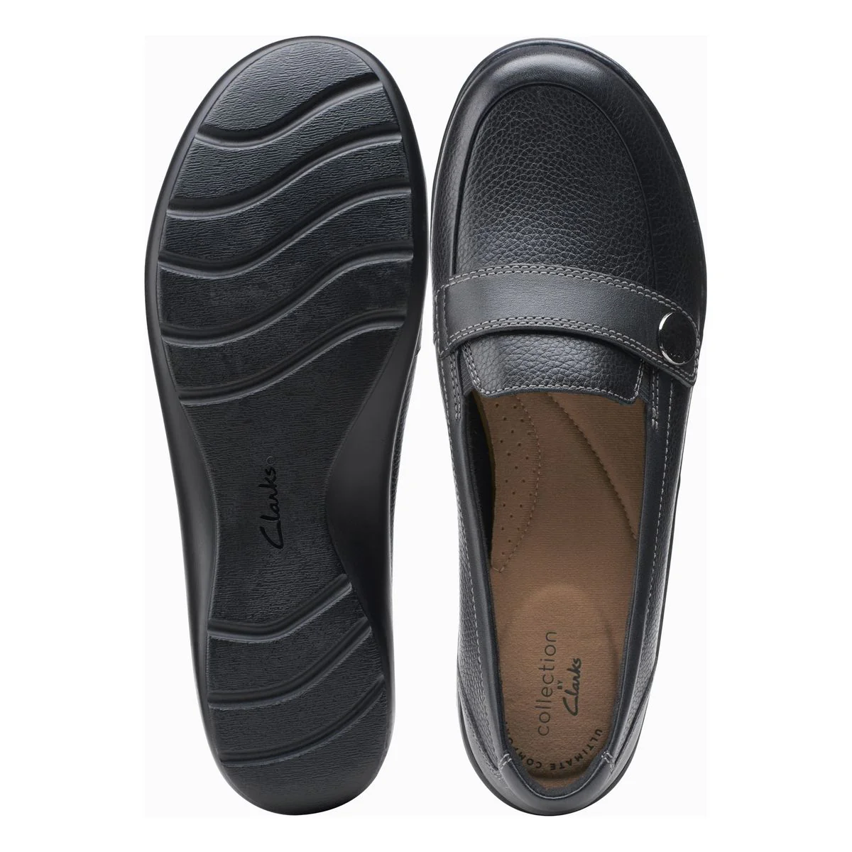 Clarks Cora Daisy Women's Loafer in Black - Image 6