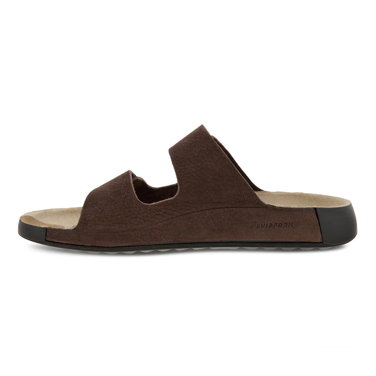 Ecco Cozmo Men's Leather Two Strap Sandal In Mocha - Image 4