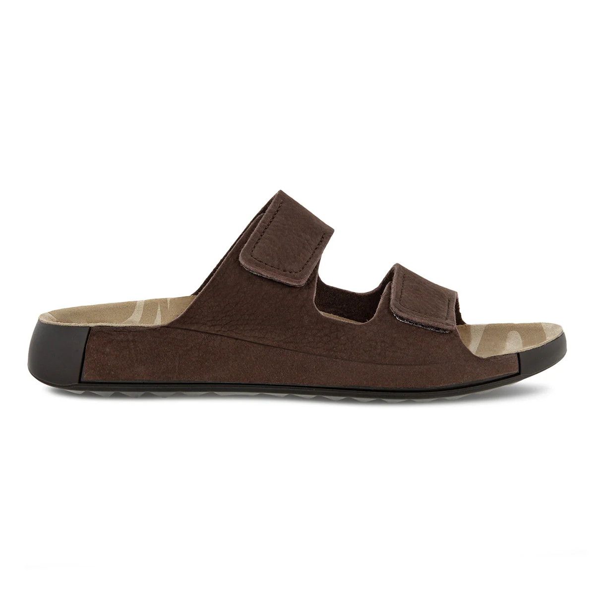 Ecco Cozmo Men's Leather Two Strap Sandal In Mocha - Image 5