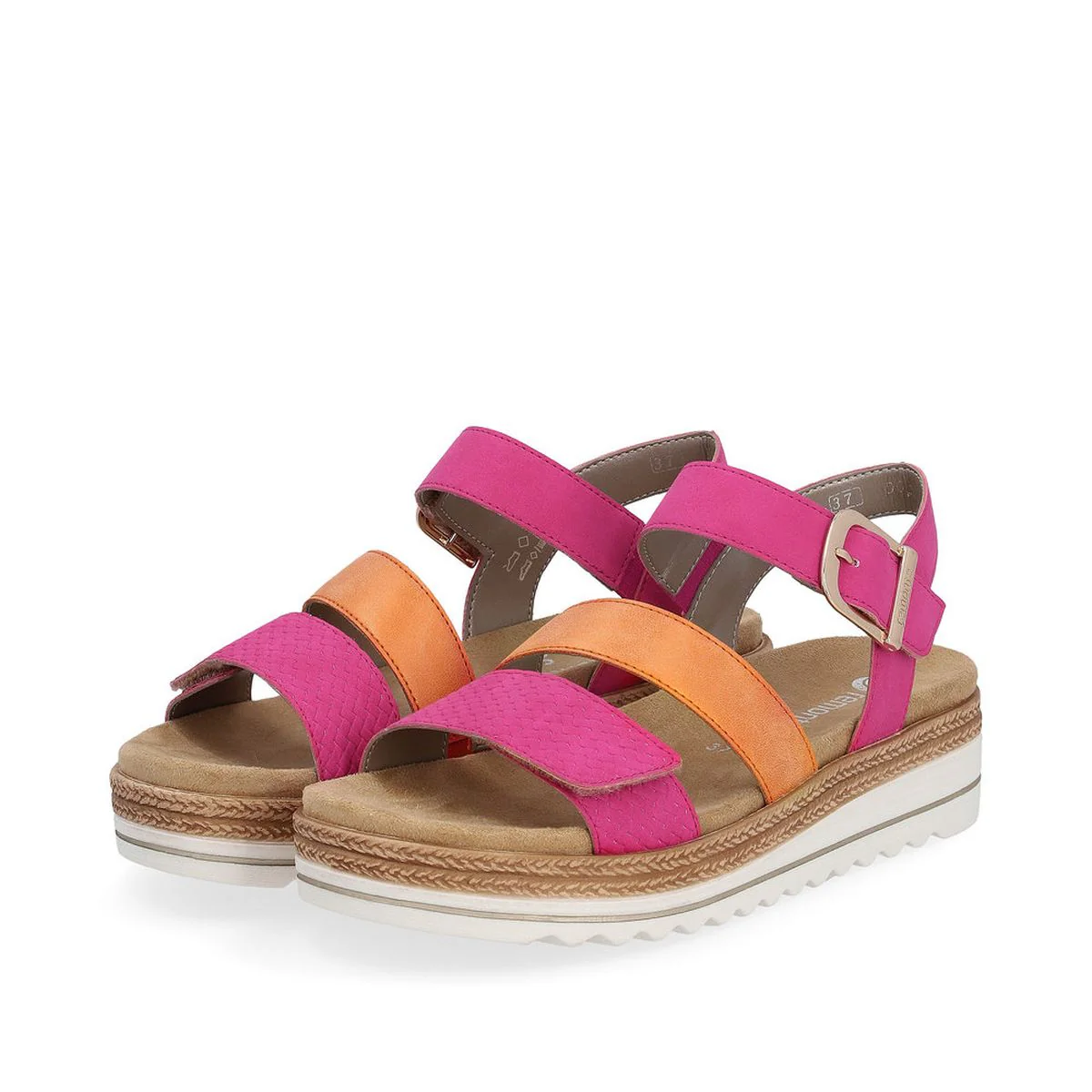 Remonte D0Q55 Magenta Women's Strap Sandals in Magenta - Image 5