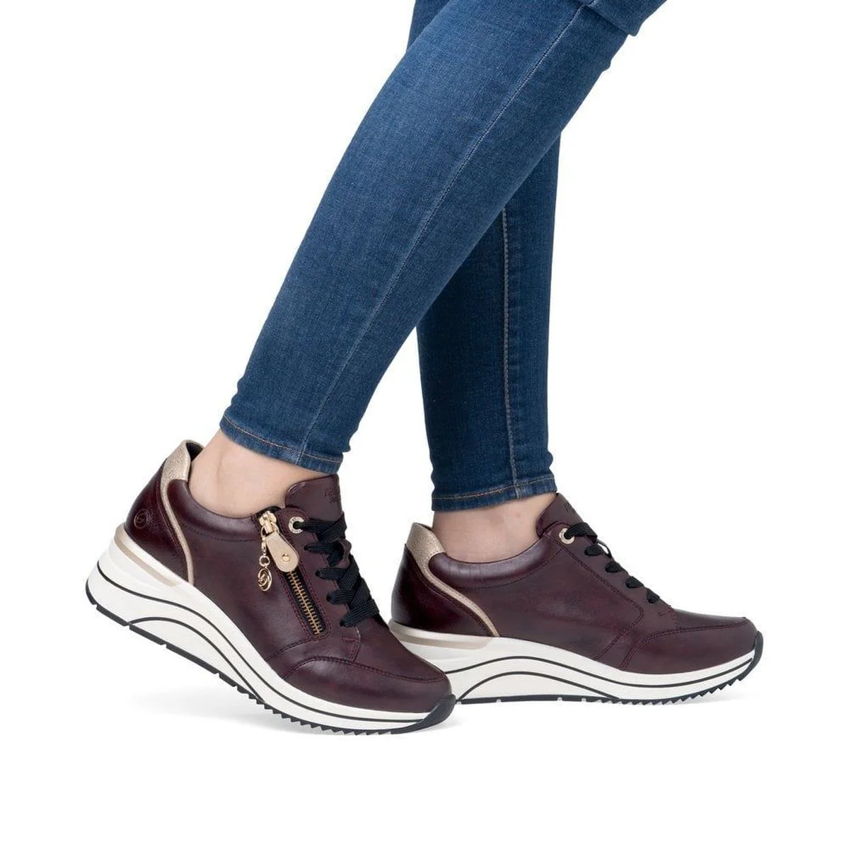 Remonte D0T03 Women's Wedge Sneaker - Image 5