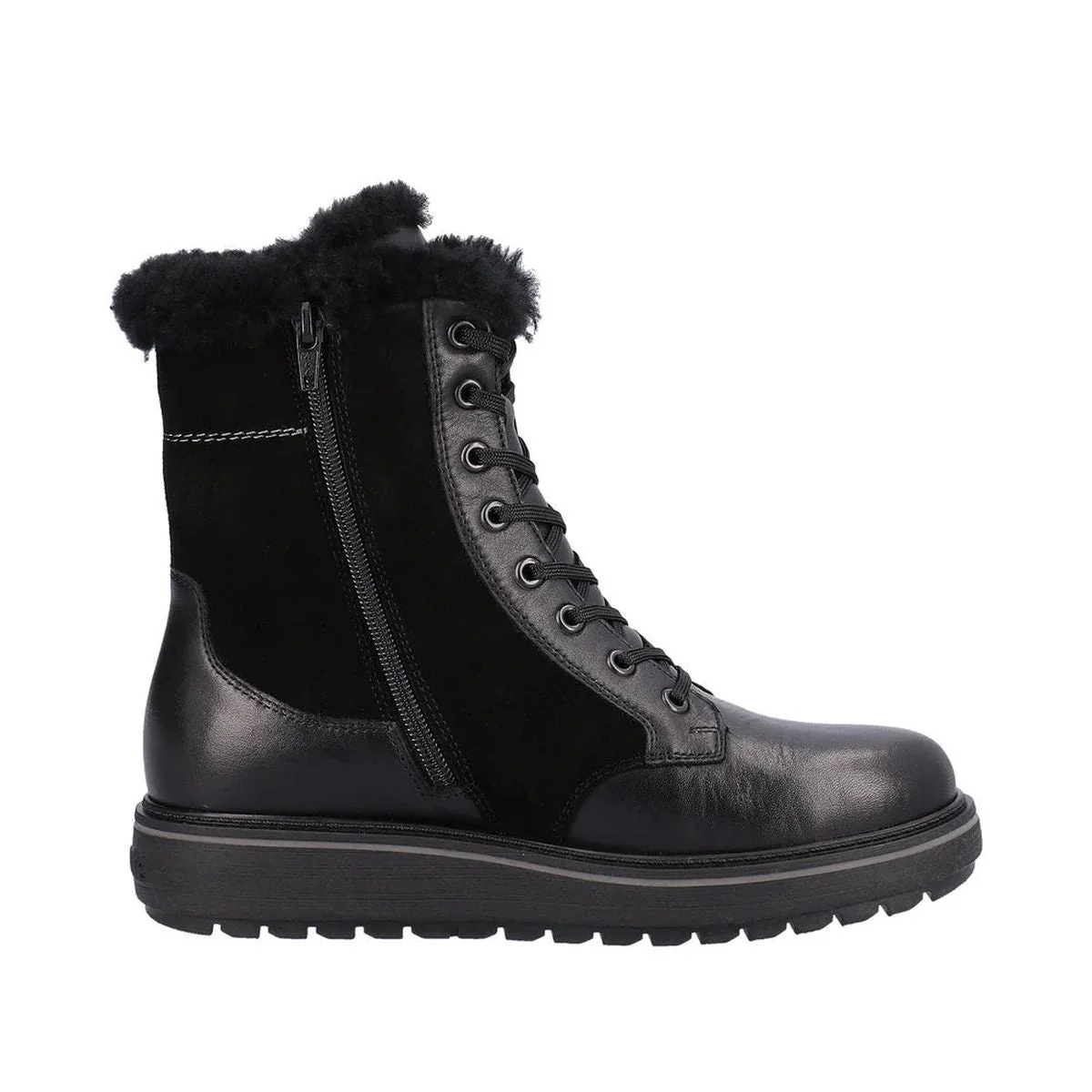 Remonte D0U76 Suede Lace Up Women's Boots - Image 2
