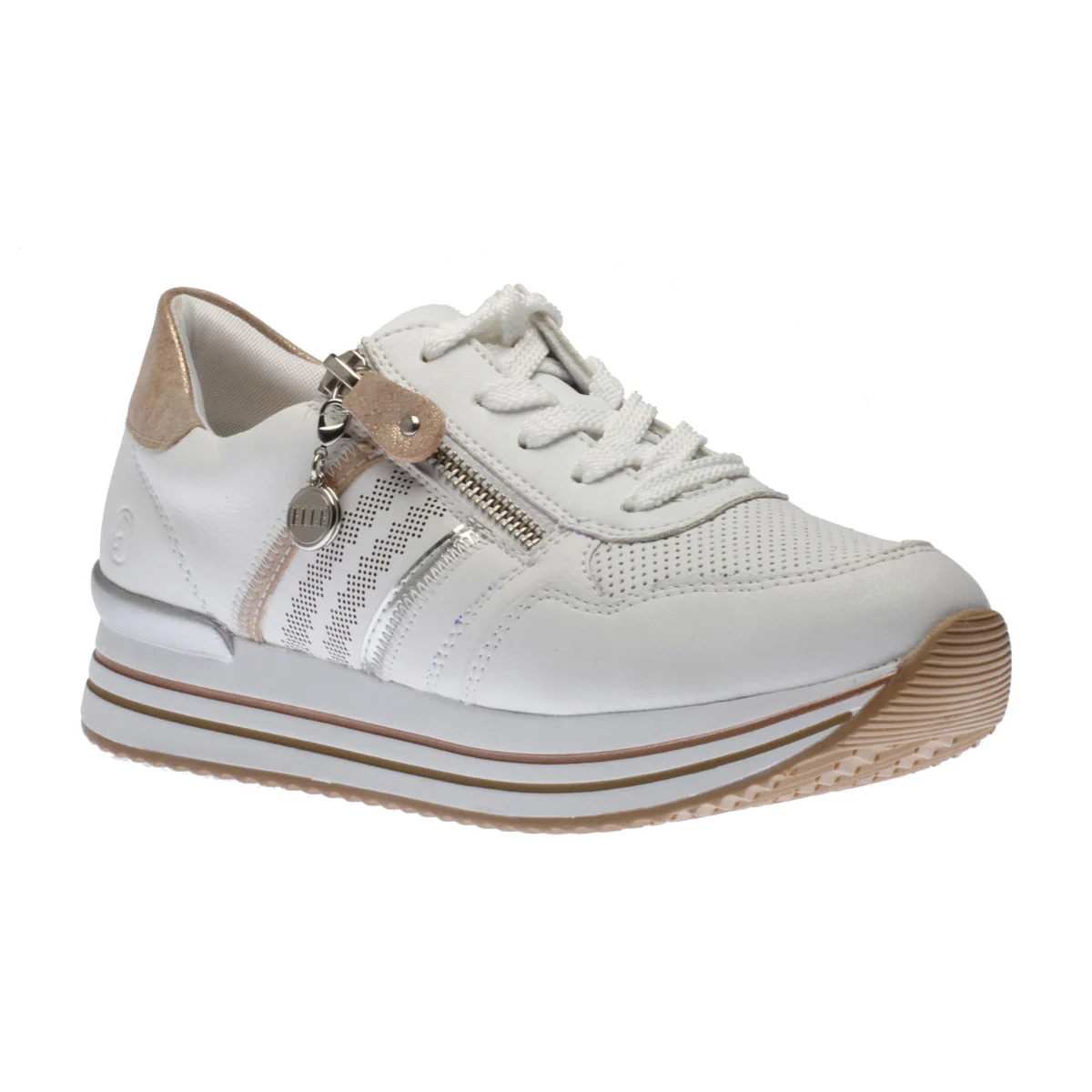 Remonte D1318 Women's White Sneakers