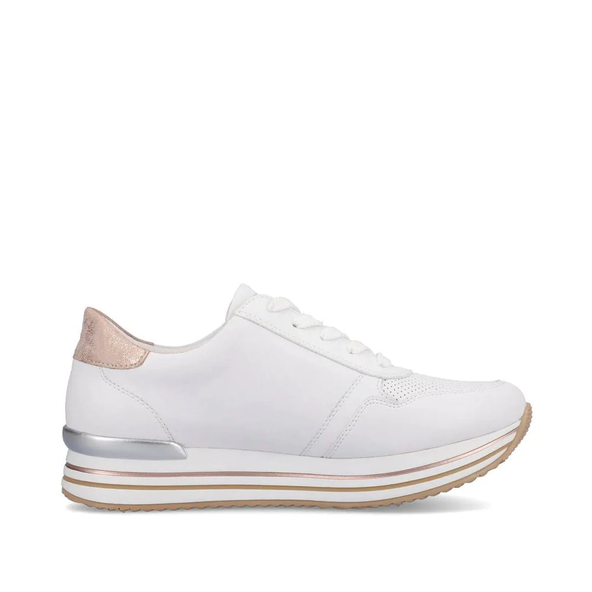Remonte D1318 Women's White Sneakers - Image 2