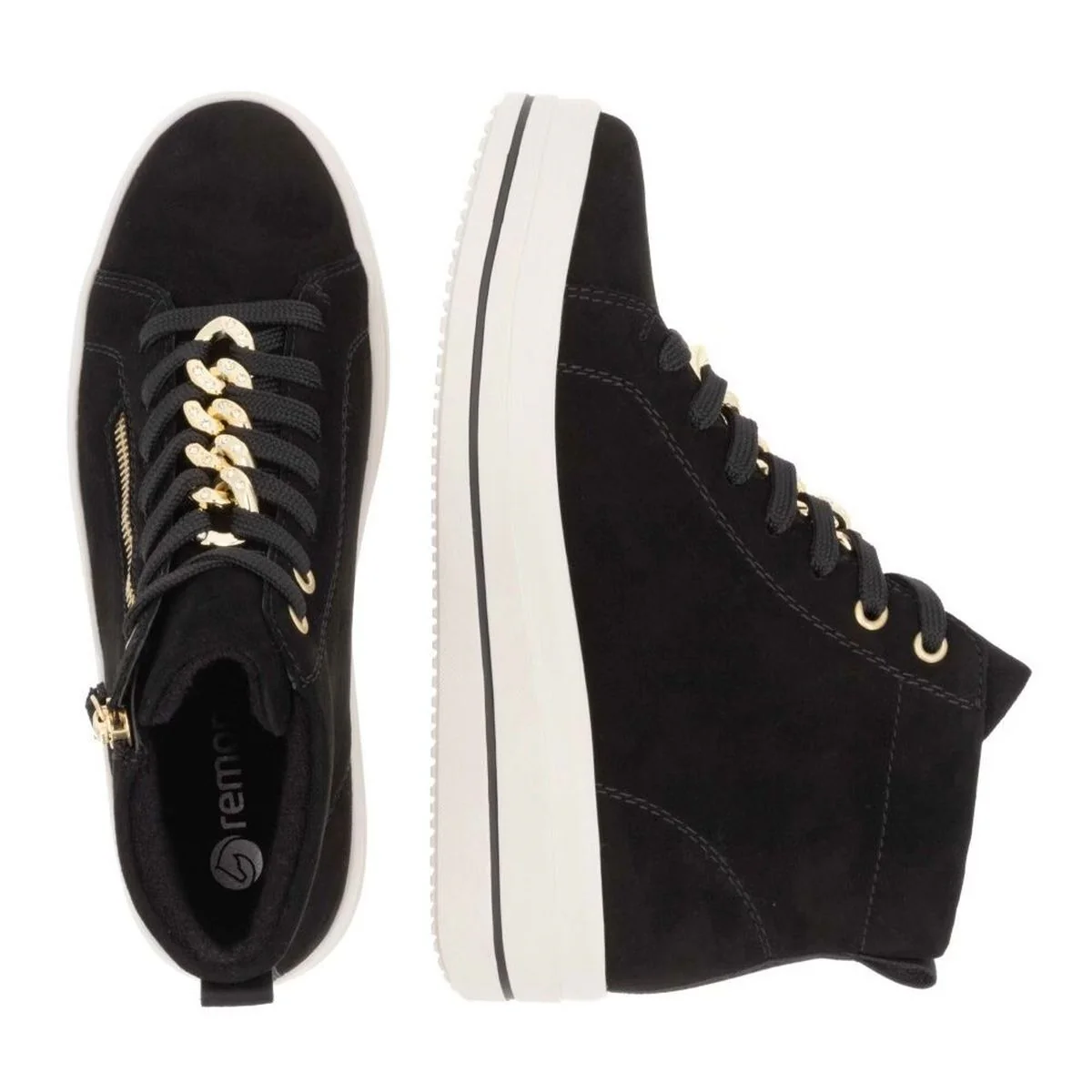 Remonte D1C70 Women's Suede Sneaker Boot - Image 4