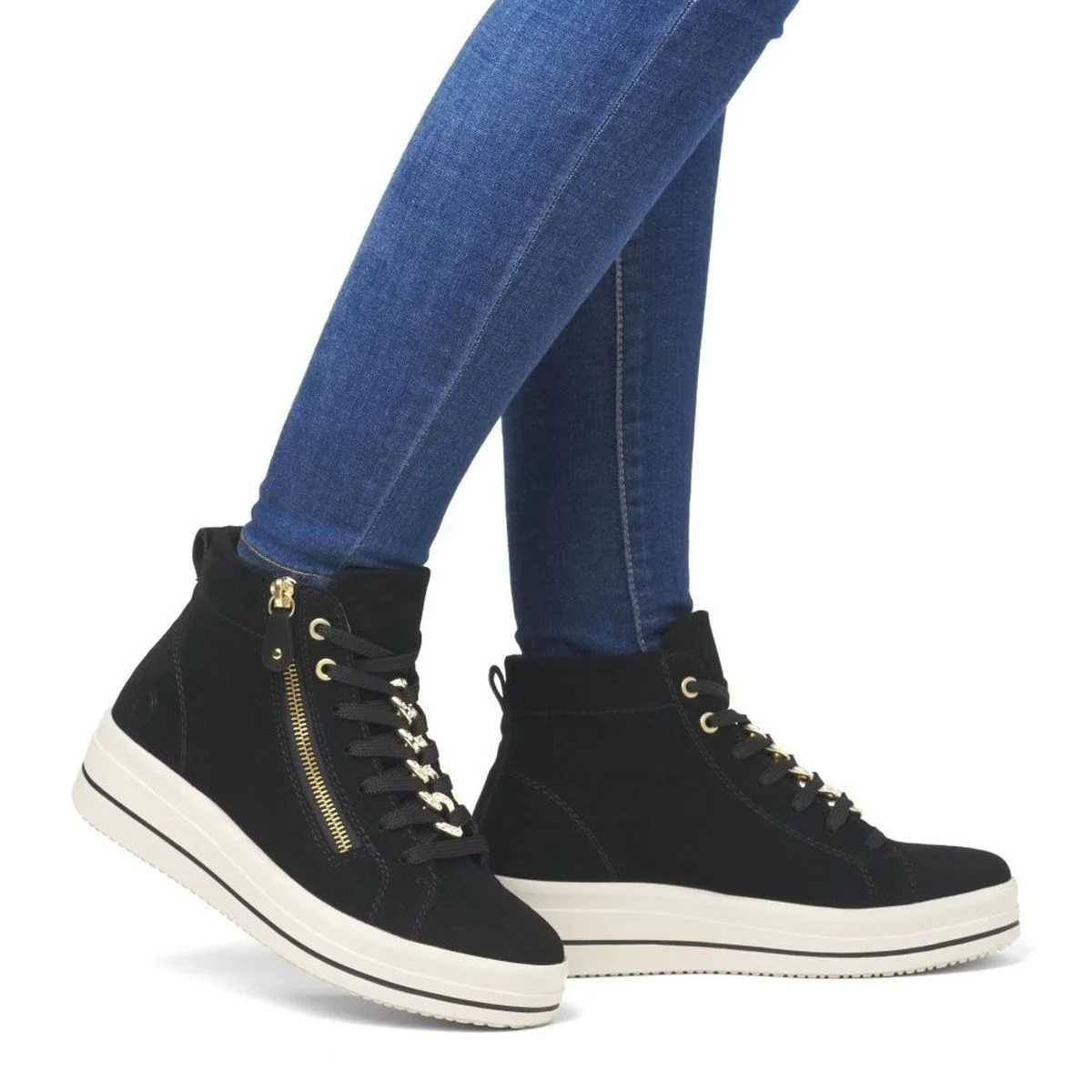Remonte D1C70 Women's Suede Sneaker Boot - Image 5