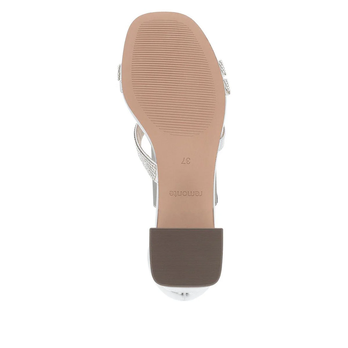 Remonte D1L51 Strap Heel Women's Sandals in Silver - Image 4