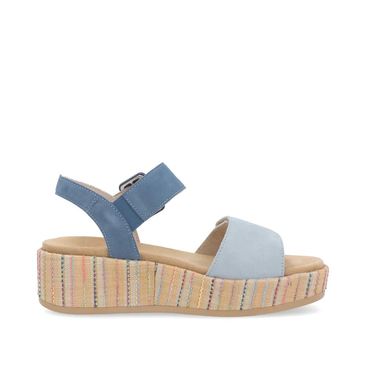 Remonte D1N54 Women's Wedge Sandal in Blue Jean - Image 2
